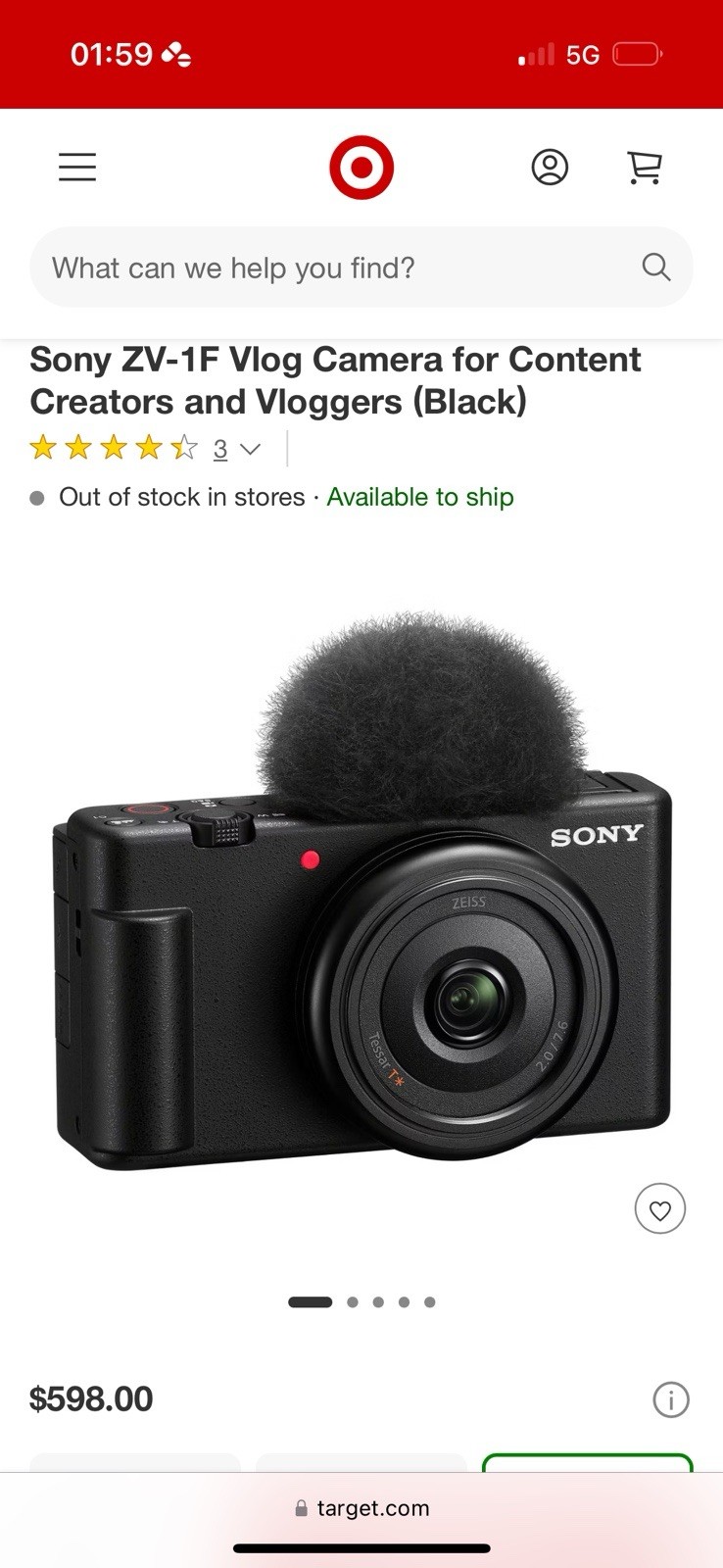 Sony ZV-1F Compact Digital Vlogging 4K Camera for Content Creators Vloggers