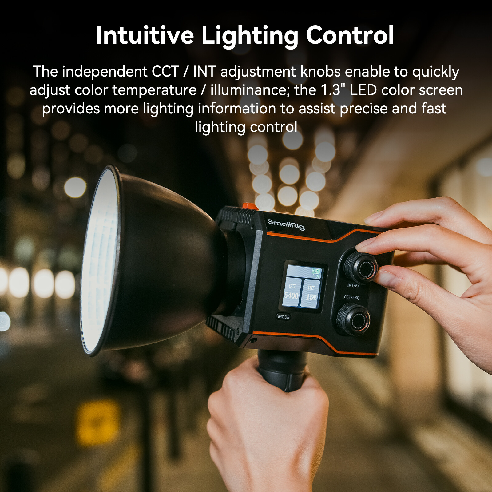 SmallRig RC 60B COB Video Light with Built-in 3400mAh Battery for Camera