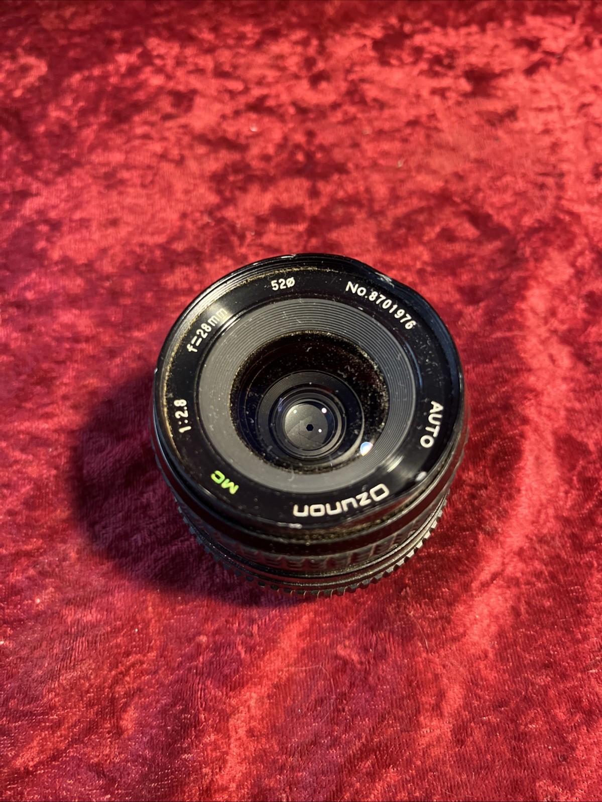 Osawa MC 1:2.8 f=28mm 52 No.8701076 lens