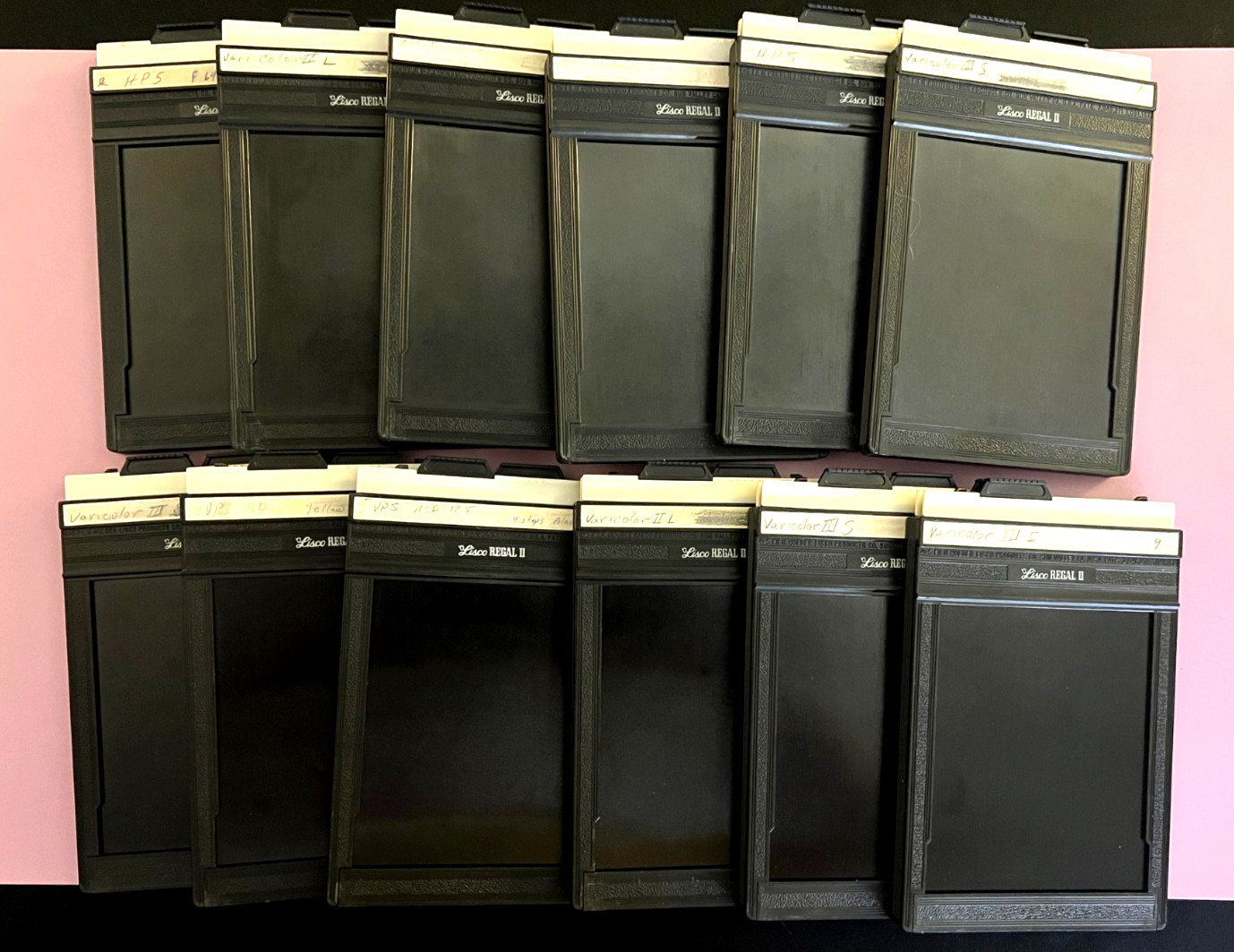 Lisco Regal II 4×5 Sheet Film Holders, 12 Holders.