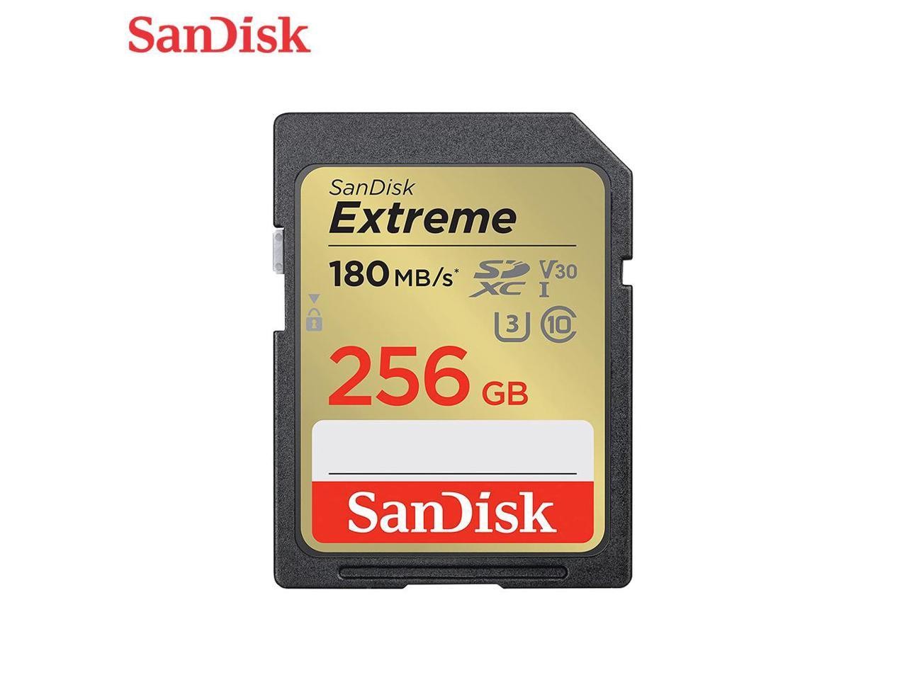 SanDisk Extreme 256 GB Class 10/UHS-I [U3] V30 SDXC (sdsdxvv-256g-gncin)