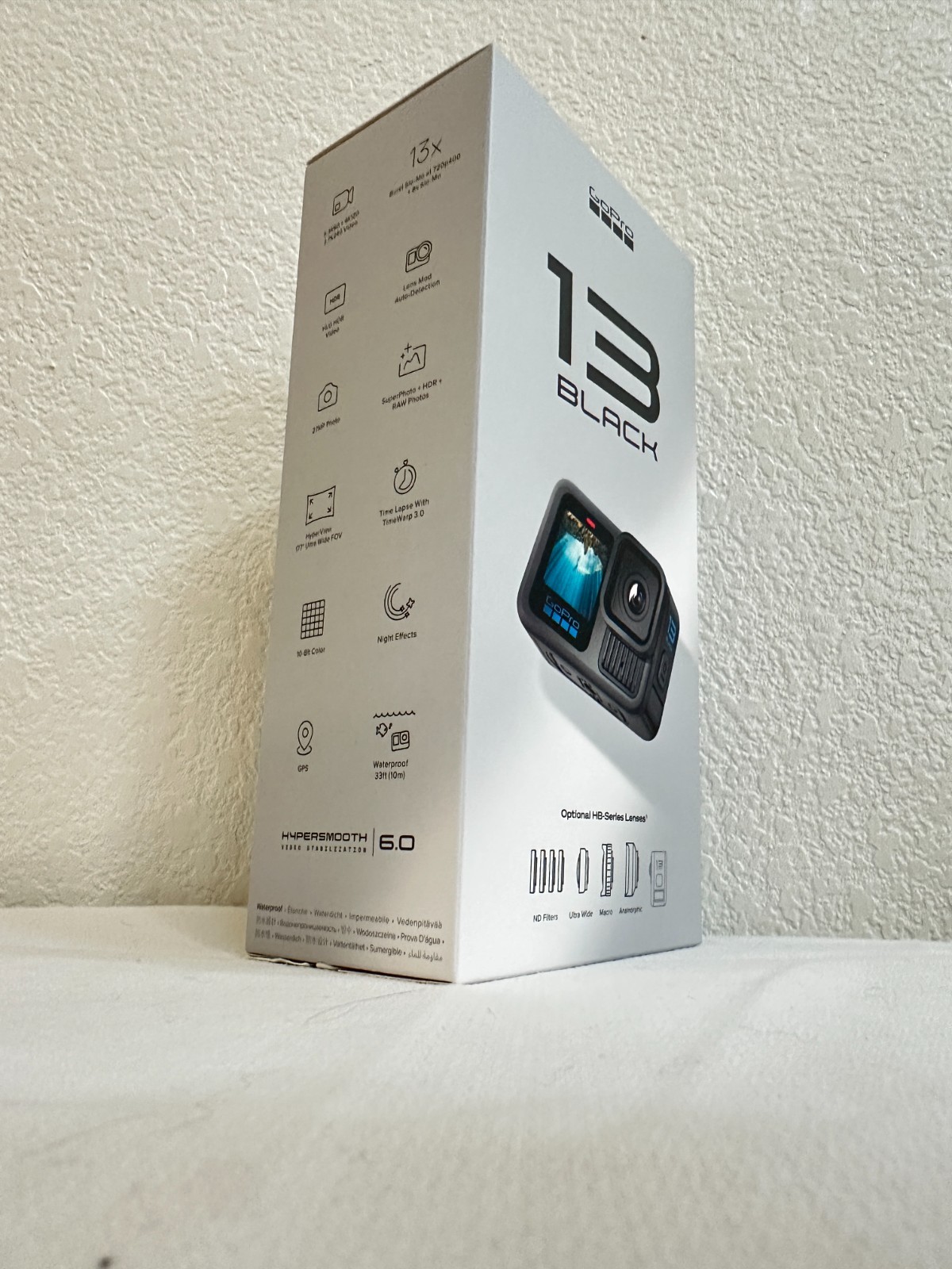 GoPro HERO13 Black 5.3K60 27MP Waterproof Action Camera – NEW SEALED – HB Lenses