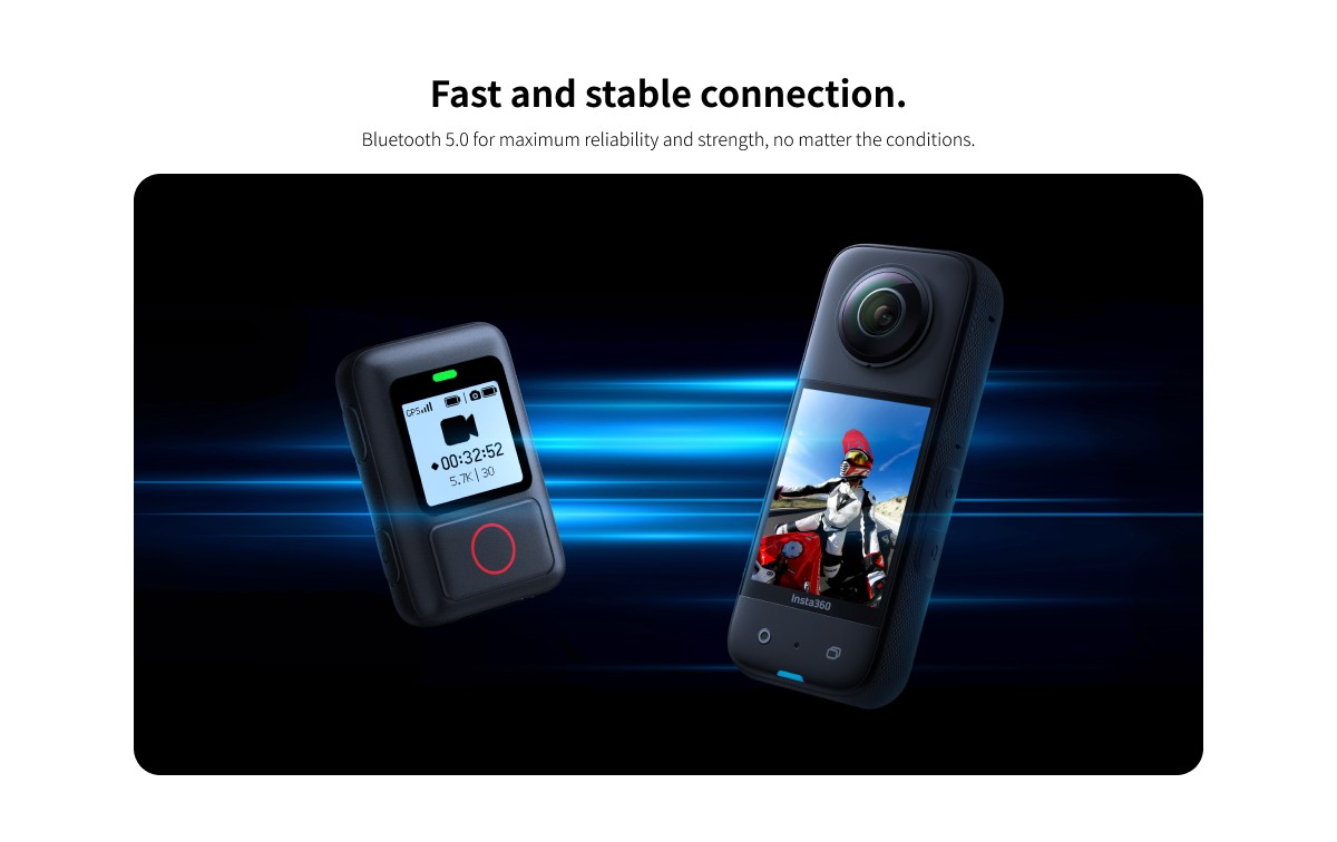 GPS Action Remote Control For Insta360 X3 / ONE RS / ONE R Accessories