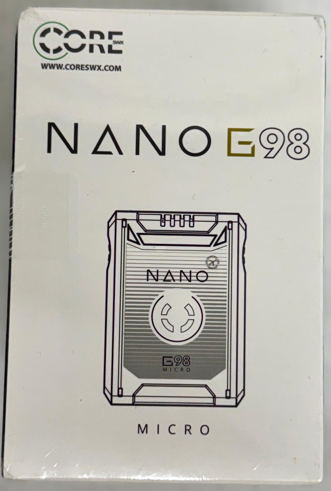 Core SWX NANO G98 98Wh 14.8V 6600mAh Gold Mount Battery D-Tap USB LED