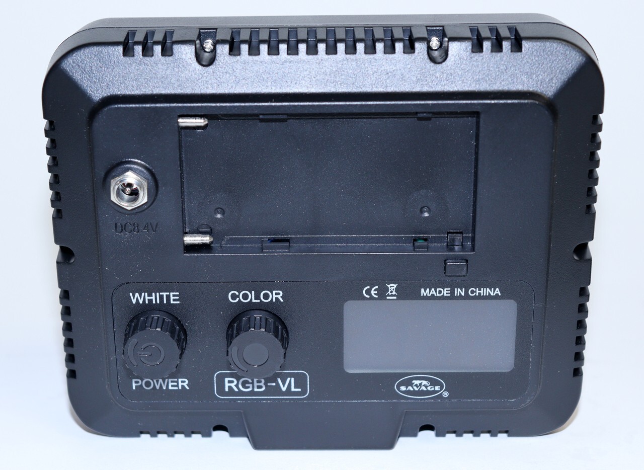 Savage RGB 360 Color LED Video Light w/ LCD Display RGB-VL – Battery Powered