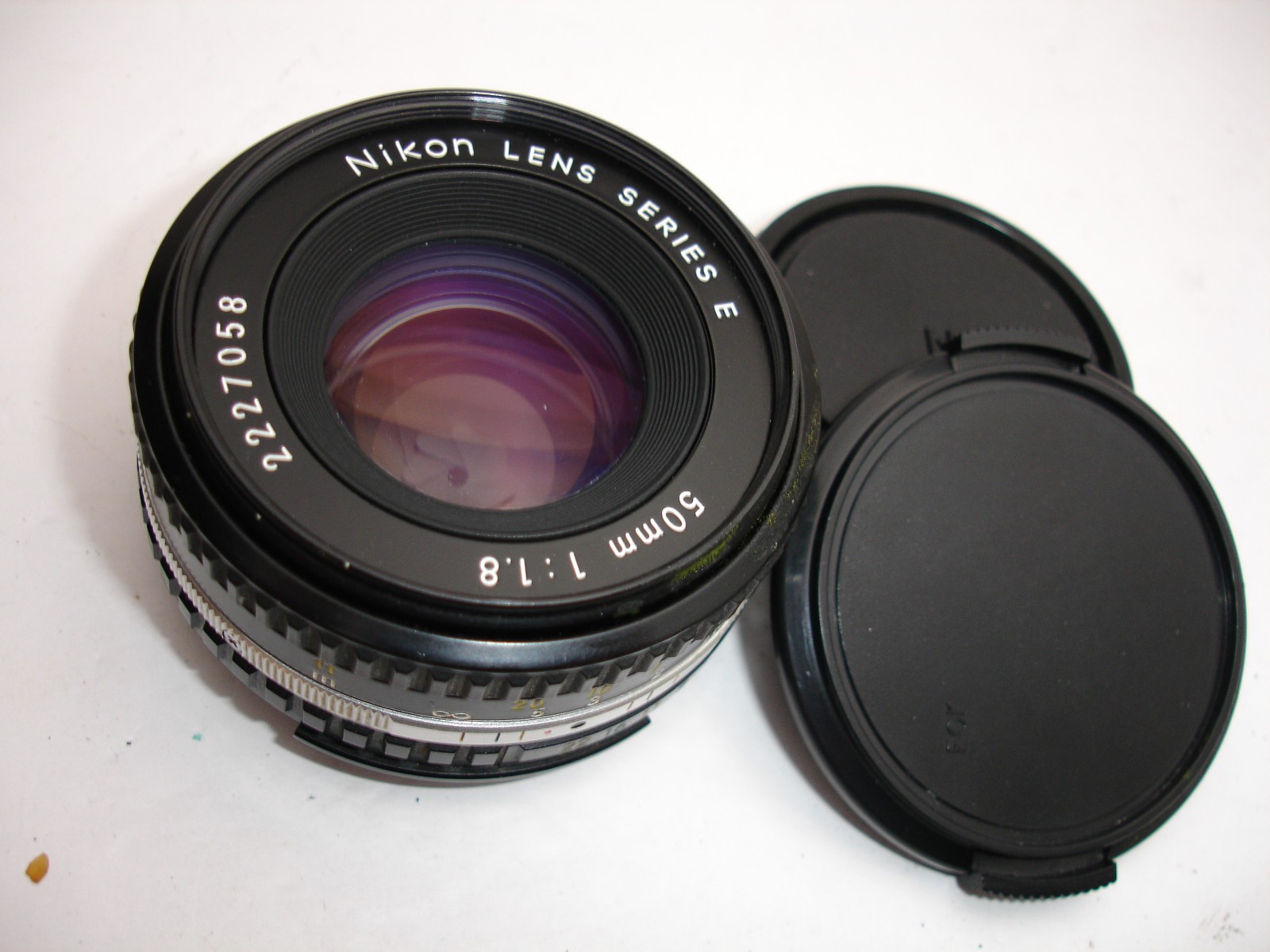 Nikon 50mm F1.8 AI-S Series E Manual Focus Pancake Prime Lens Silver Stripe
