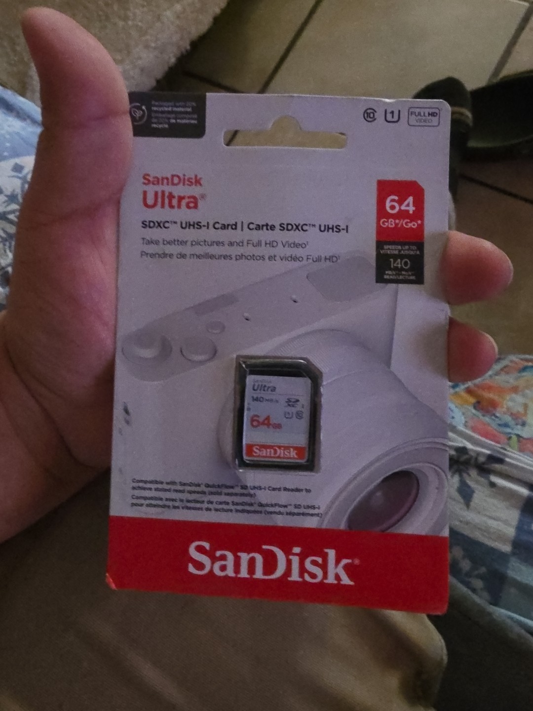 64GB Sandisk Ultra SDXC Class 10 UHS-1 U1 140MB/s (SDSDUNB-064G-GN6IN) Reliable