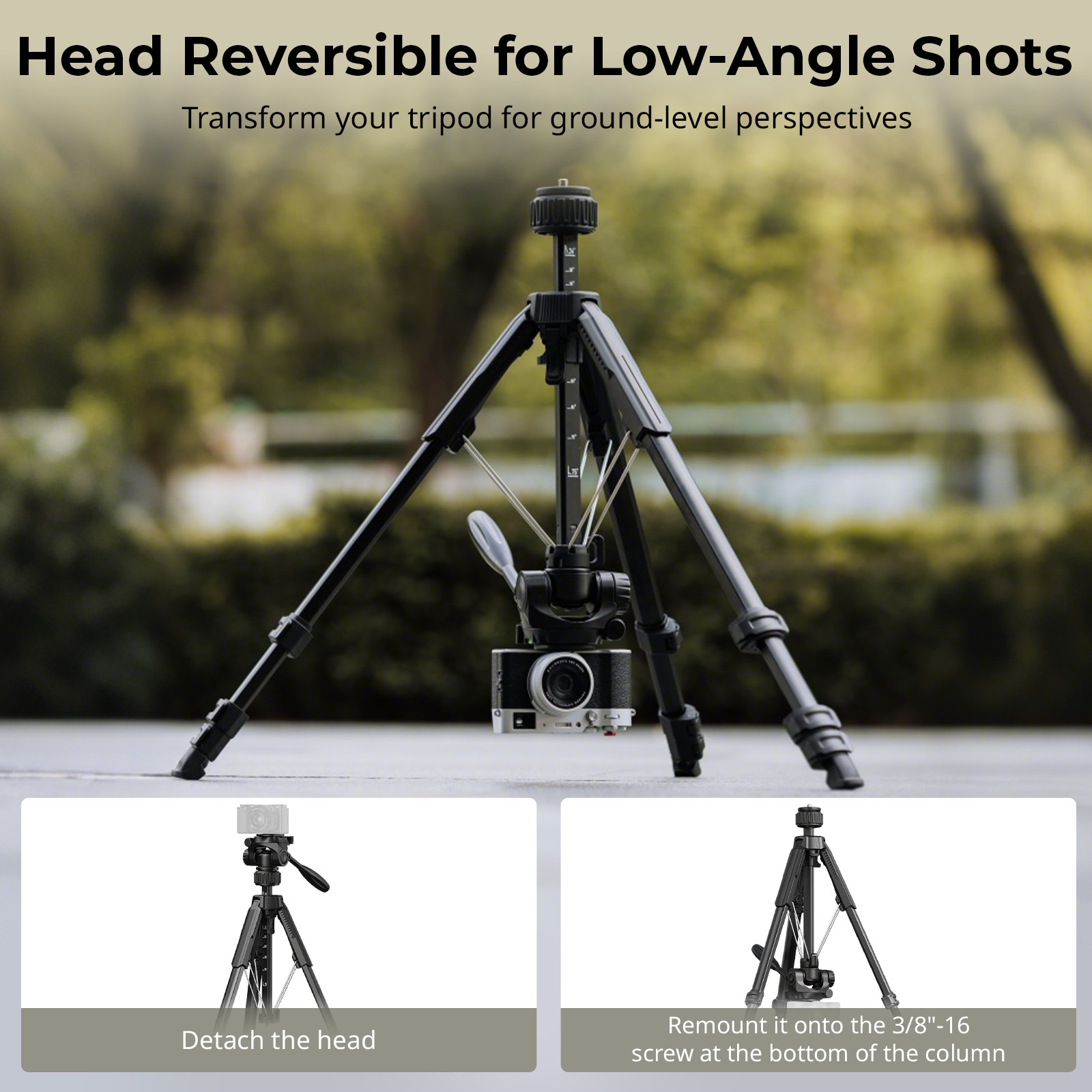 SmallRig 71″ Camera Tripod Stand Travel Tripod for iPhone for Canon for Nikon
