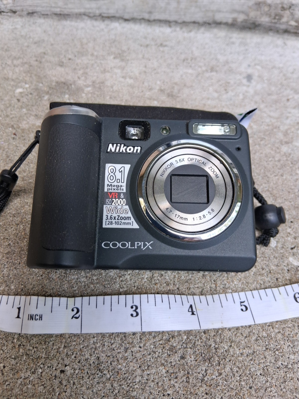 Nikon COOLPIX P50 Compact Digital Camera 8.1MP Black 3.6x Zoom 2.5in