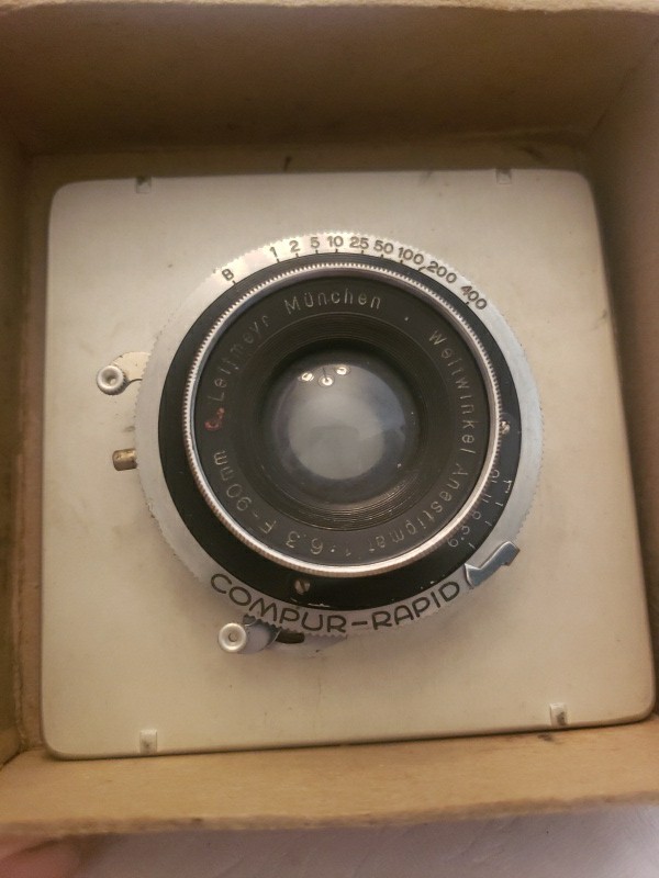 G. Leitmeyr München Weitwinkel Anastigmat 1:6.8 F-90MM – Rare Vintage Lens