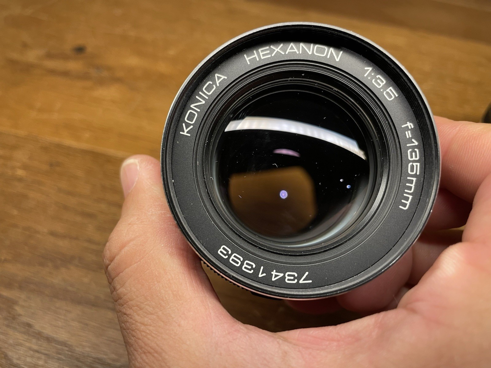 *Early Type 2 Lens : Near Mint* Konica Hexanon 52mm F/1.8 & 135mm F/3.5 AR Mount