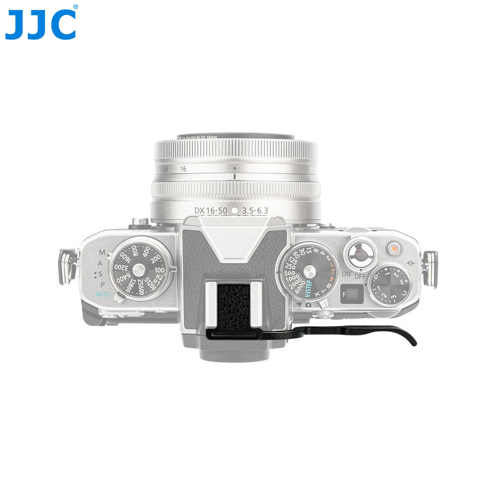Z FC Thumb Grip ZFC Grip, JJC Metal Thumbs Up Grip for Nikon Z Fc + hand Strap