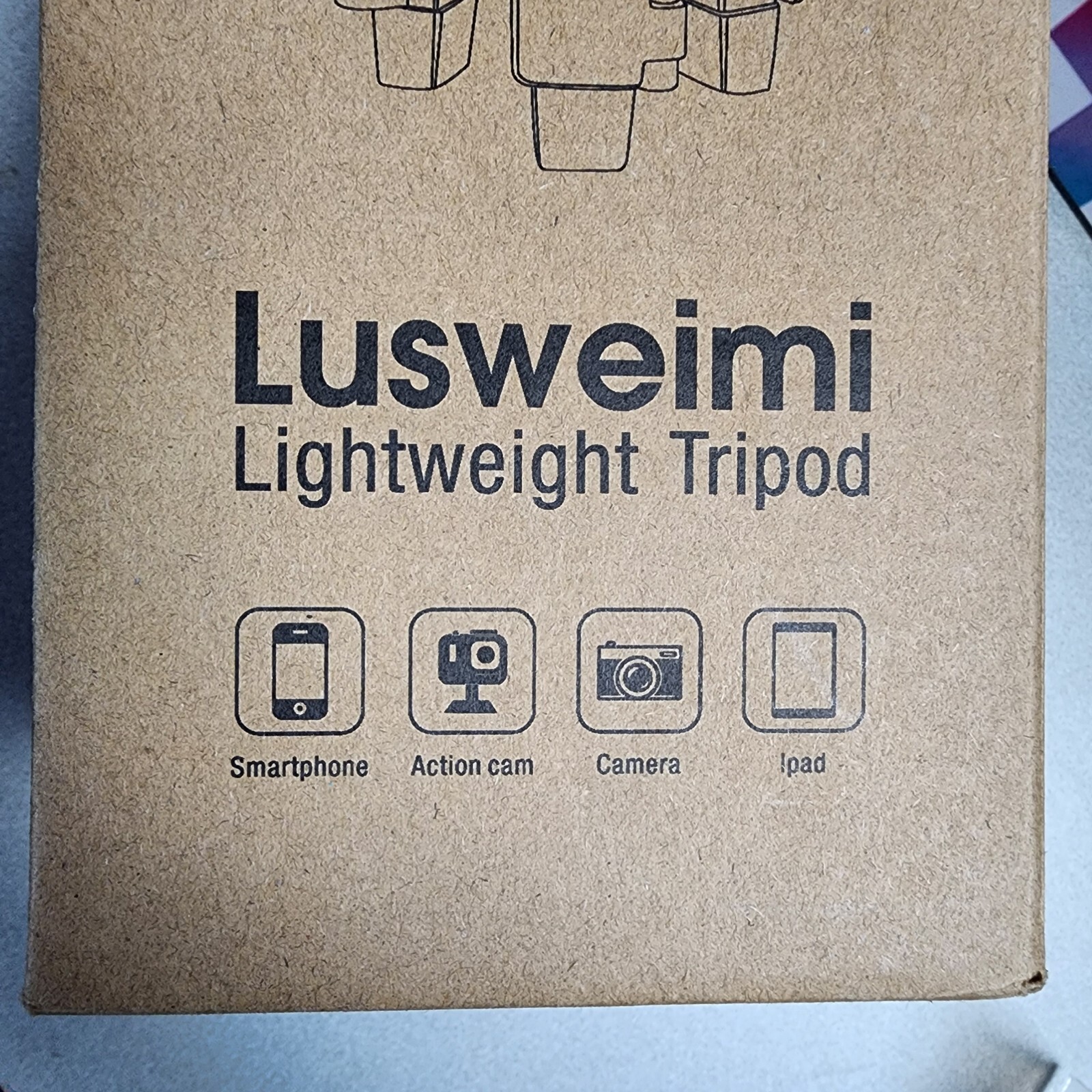 Lusweimi 550 Lightweight Tripod 60in Camera Tripod Stand Phone DSLR Camera New