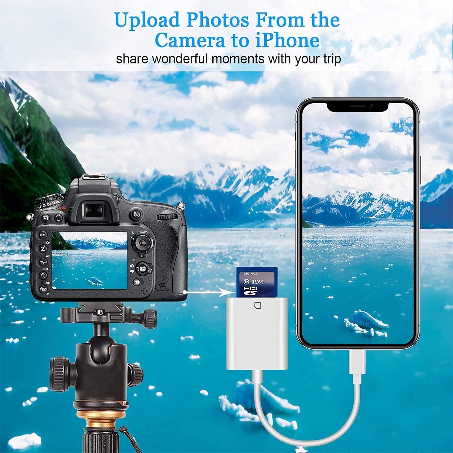 Apple MFi Certified Lightning to SD Card Camera Reader for iPhone iPad, FUHAYA