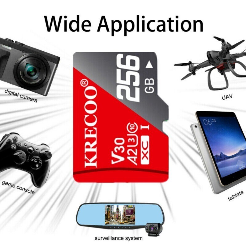 128GB 256GB 1TB Micro SD Card Memory Card TF Card with Adapter High Speed LOT