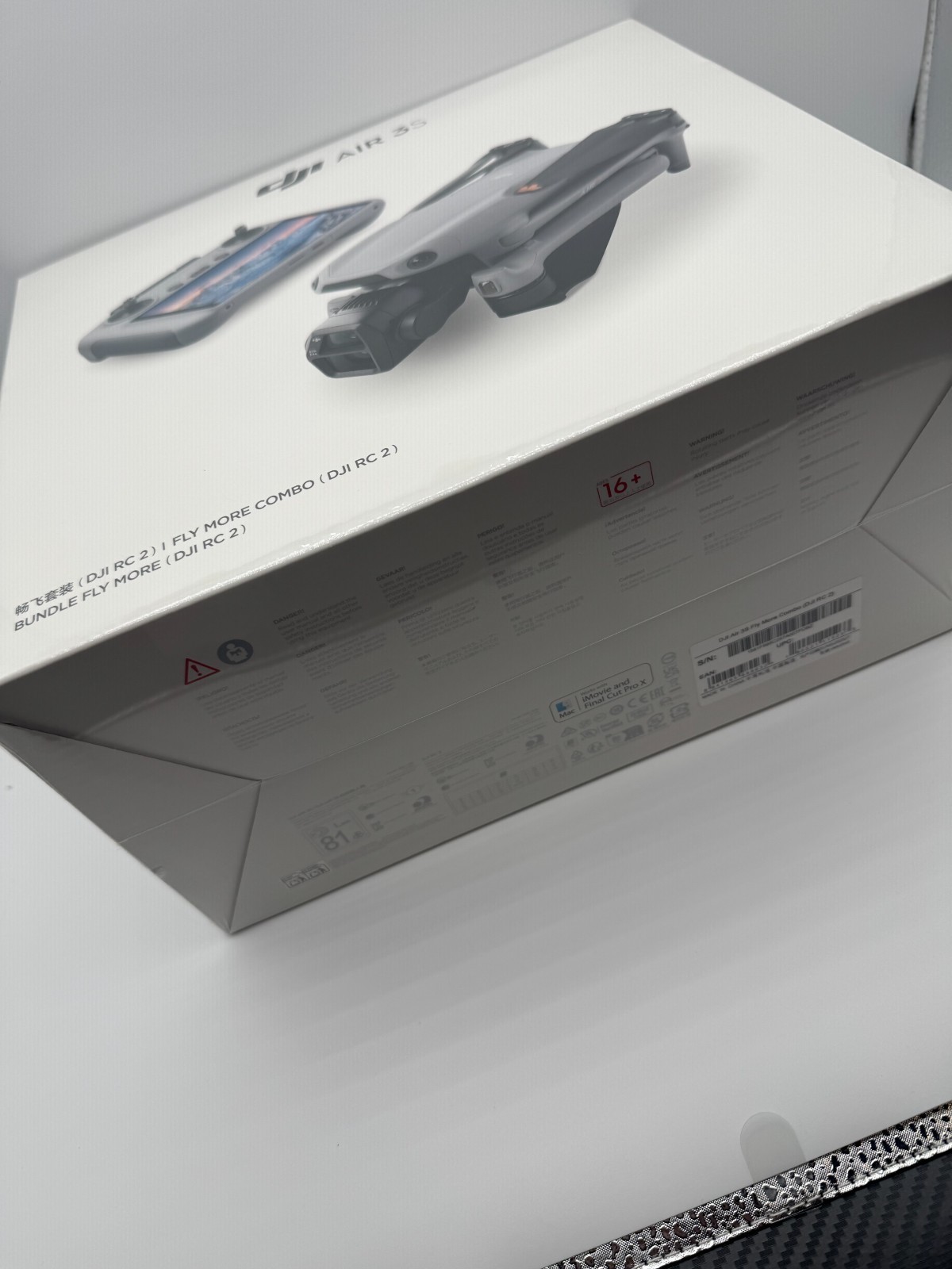 DJI Air 3S Fly More Combo + 3 Batteries (DJI RC 2), Unopened (UPS Fast Ship)