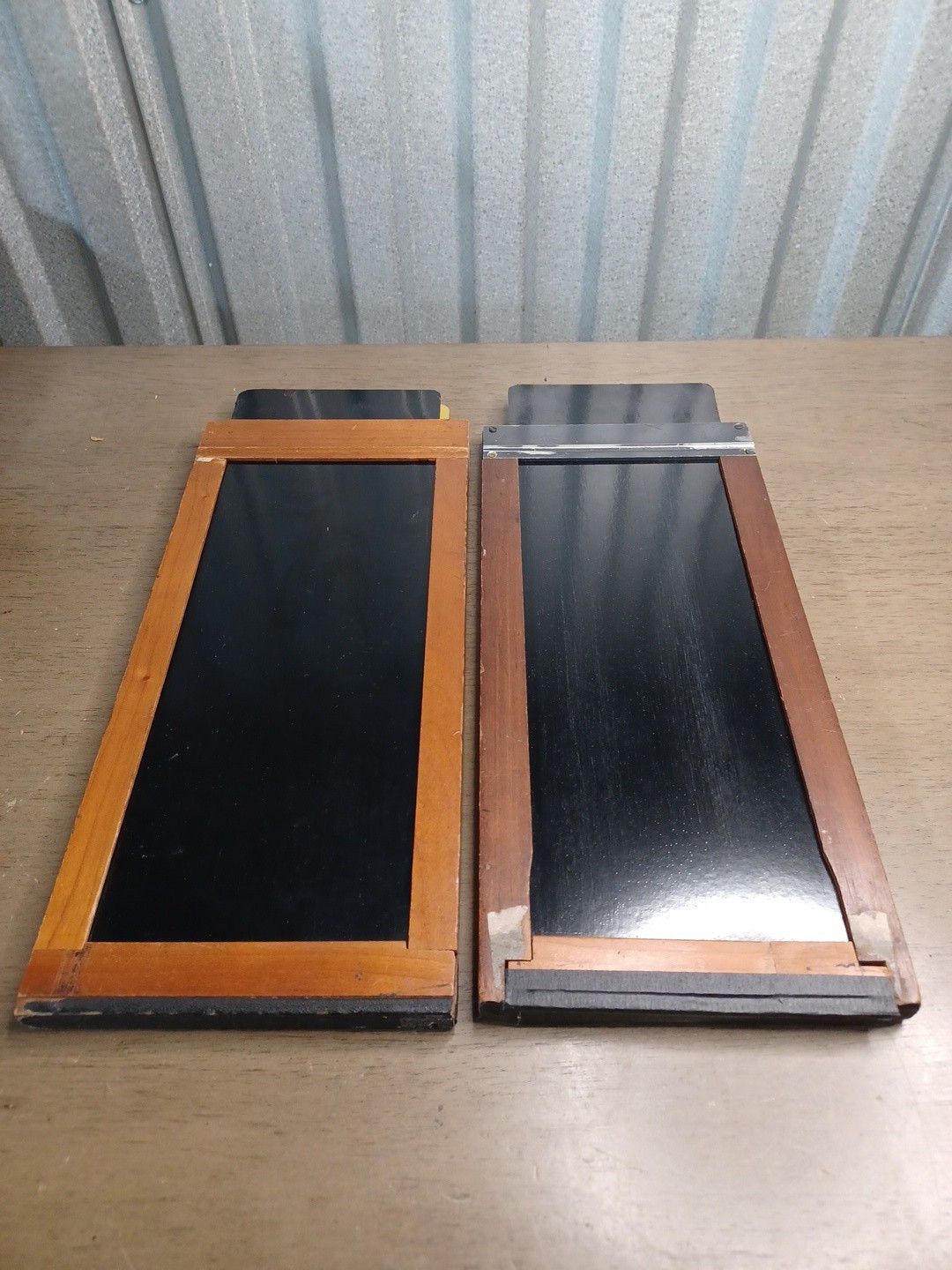 2x 4×10 Wooden Large Format Film Holders [8×10] Splitted Graphlex. See & Read