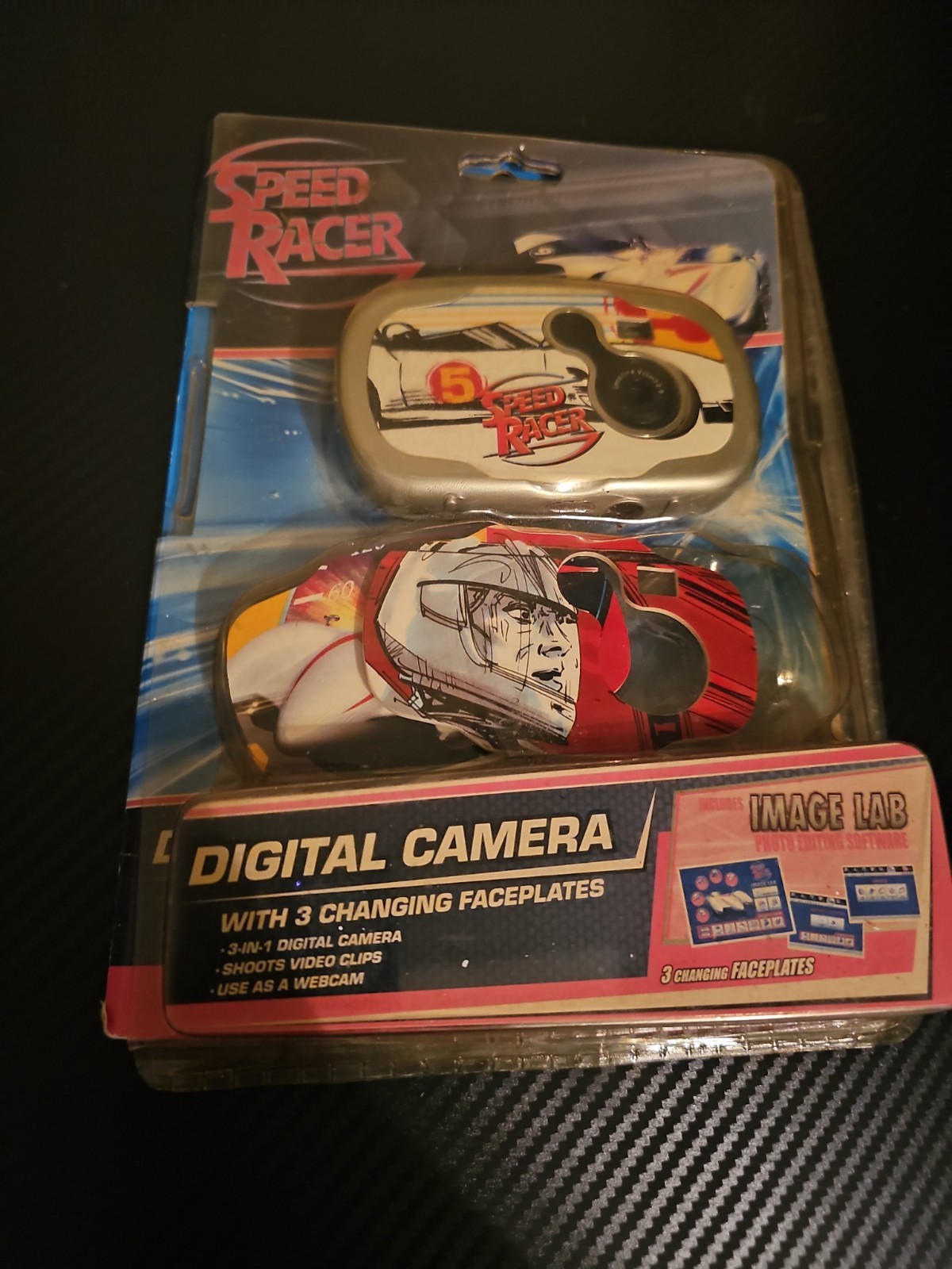 Speed Racer Mach 5 Digital Camera w/ Editing Software 3 Faceplates Vintage 2008