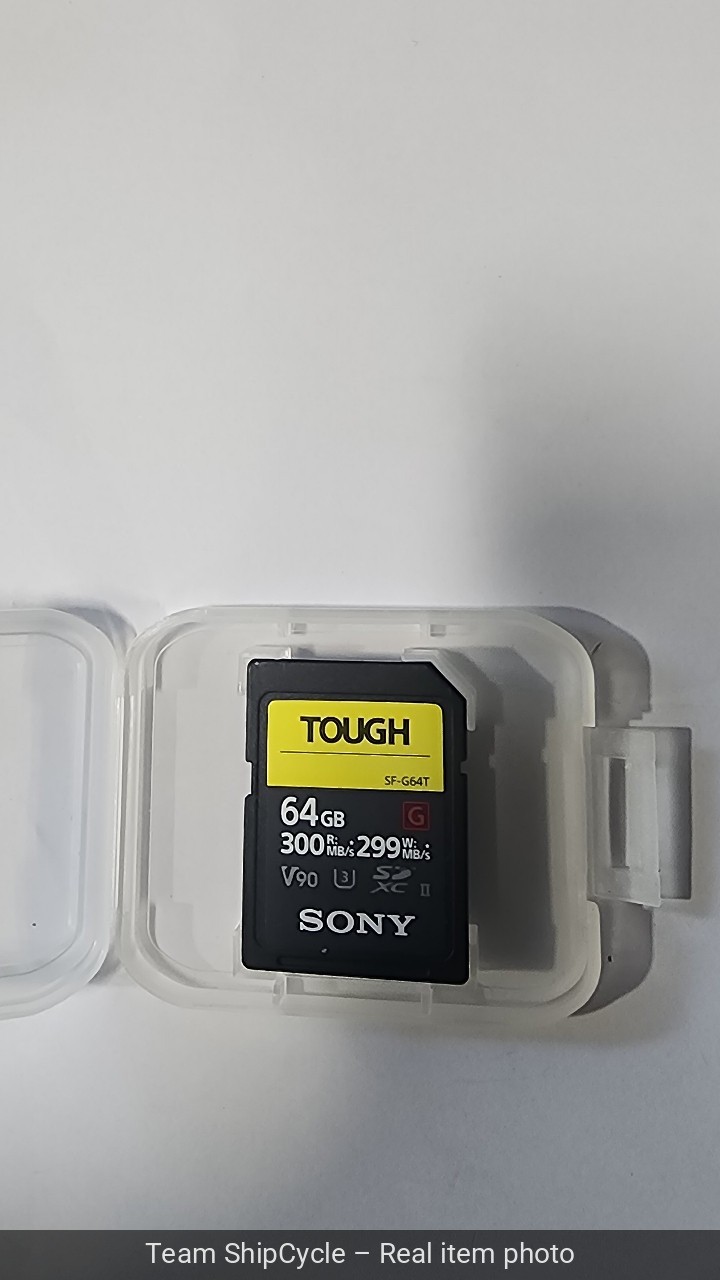 Sony Tough SFG64T 64GB Class 3 SDXC Memory Card SFG64TT1 G2U.