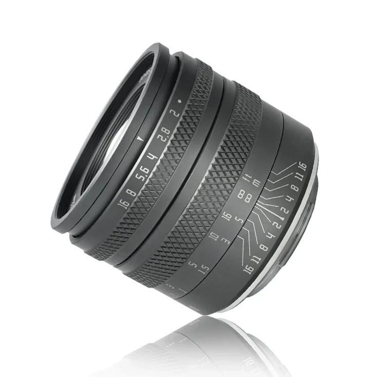 AstrHori 50mm F2.0 Full Frame Manual Focus Prime Lens for Canon EF-M =Titanium=
