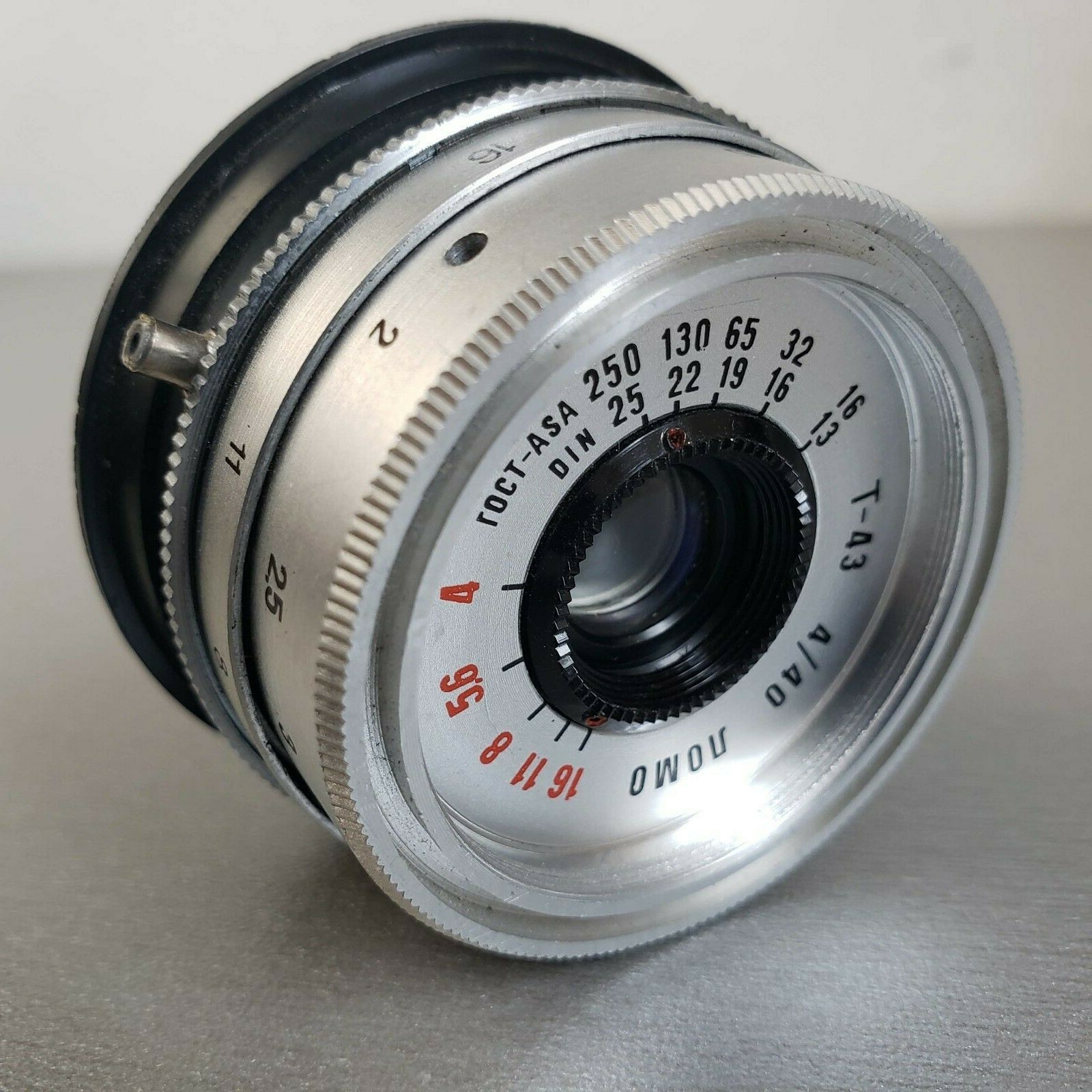 Lens LOMO T-43 f4/40mm (Triplet) silver