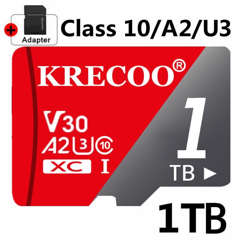 128GB 256GB 1TB Micro SD Card Memory Card TF Card with Adapter High Speed LOT