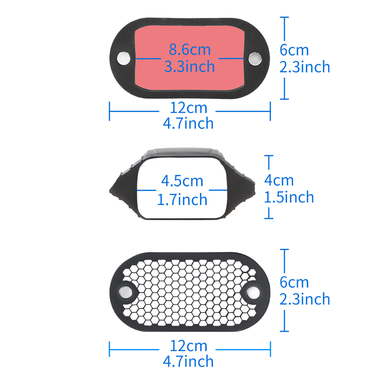 Selens Magnetic Flash Modifier Honeycomb Grid Color Grip Gels Filter Photography