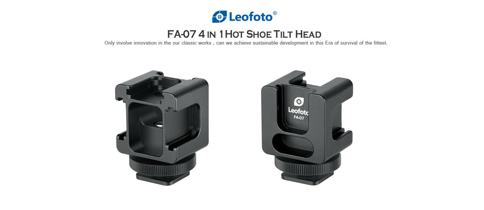 【Leofoto USA】Leofoto FA-07 Hot/Cold Shoe 1/4″ Multi-Flash Adapter Accessory Hub