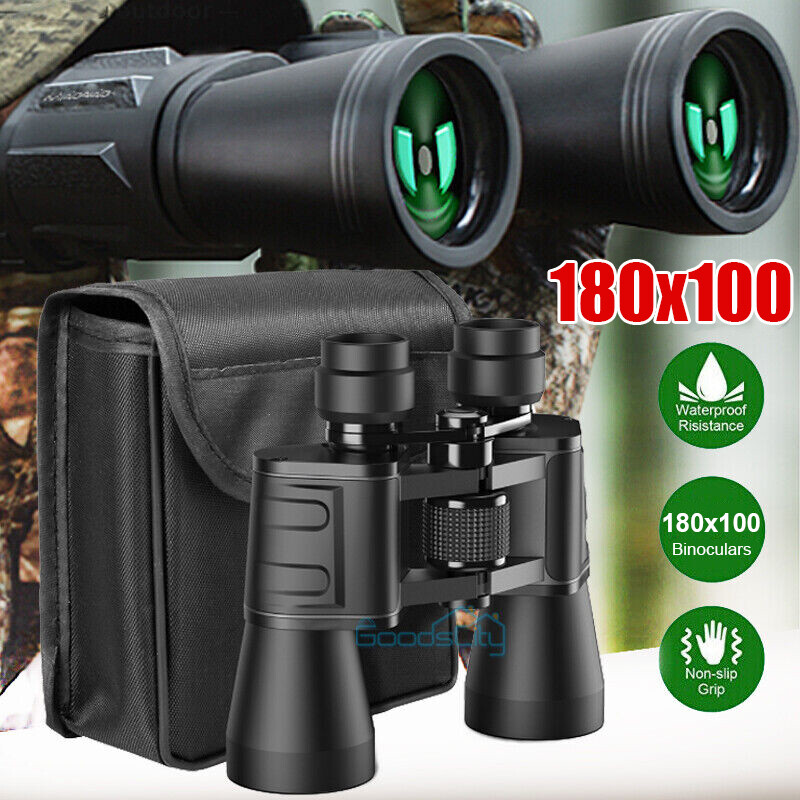 Military Zoom 180×100 High Power Binoculars Long Range Superior Definition +Case