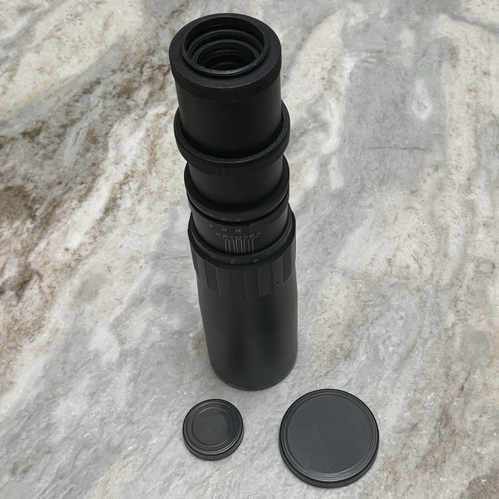 TELE ASTRANAR 400mm 1:6.3 T MOUNT LENS for 35mm Camera W/Caps