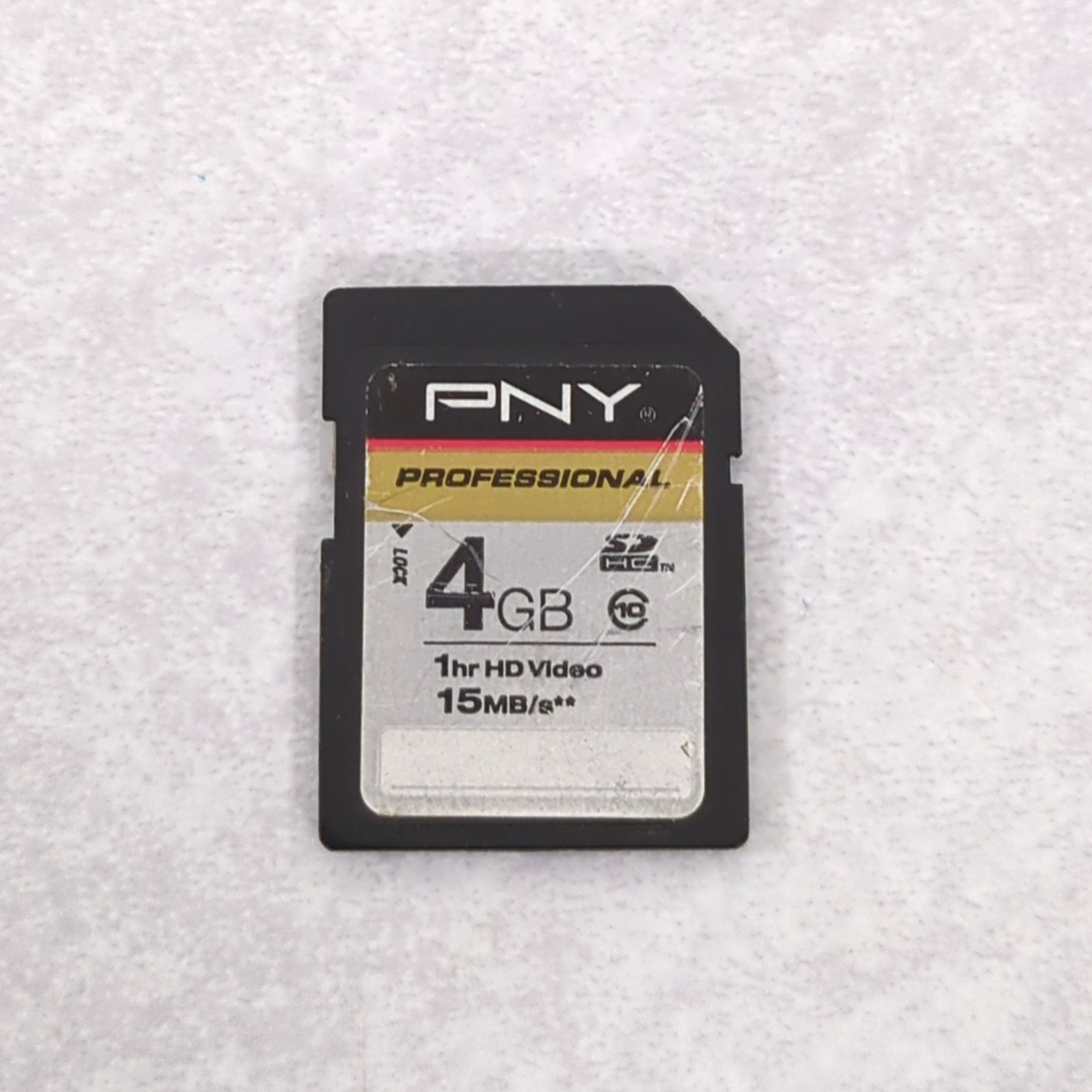 PNY Professional 4GB SDHC Class 10 High Capacity 15MB/s SD Card Camera Memory