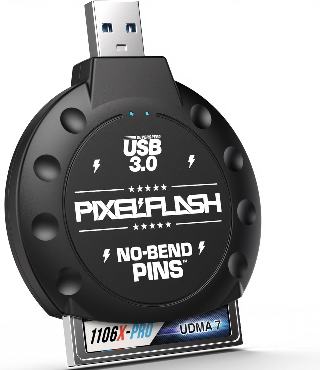 PixelFlash No-Bend Pins CF Memory Card Reader USB3.0 Compact Flash Adapter UDMA7