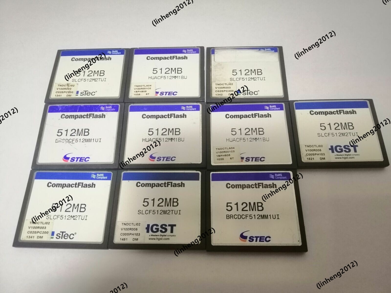 10PCS STEC 512MB CompactFlash CF Card Memory CARD 512MB