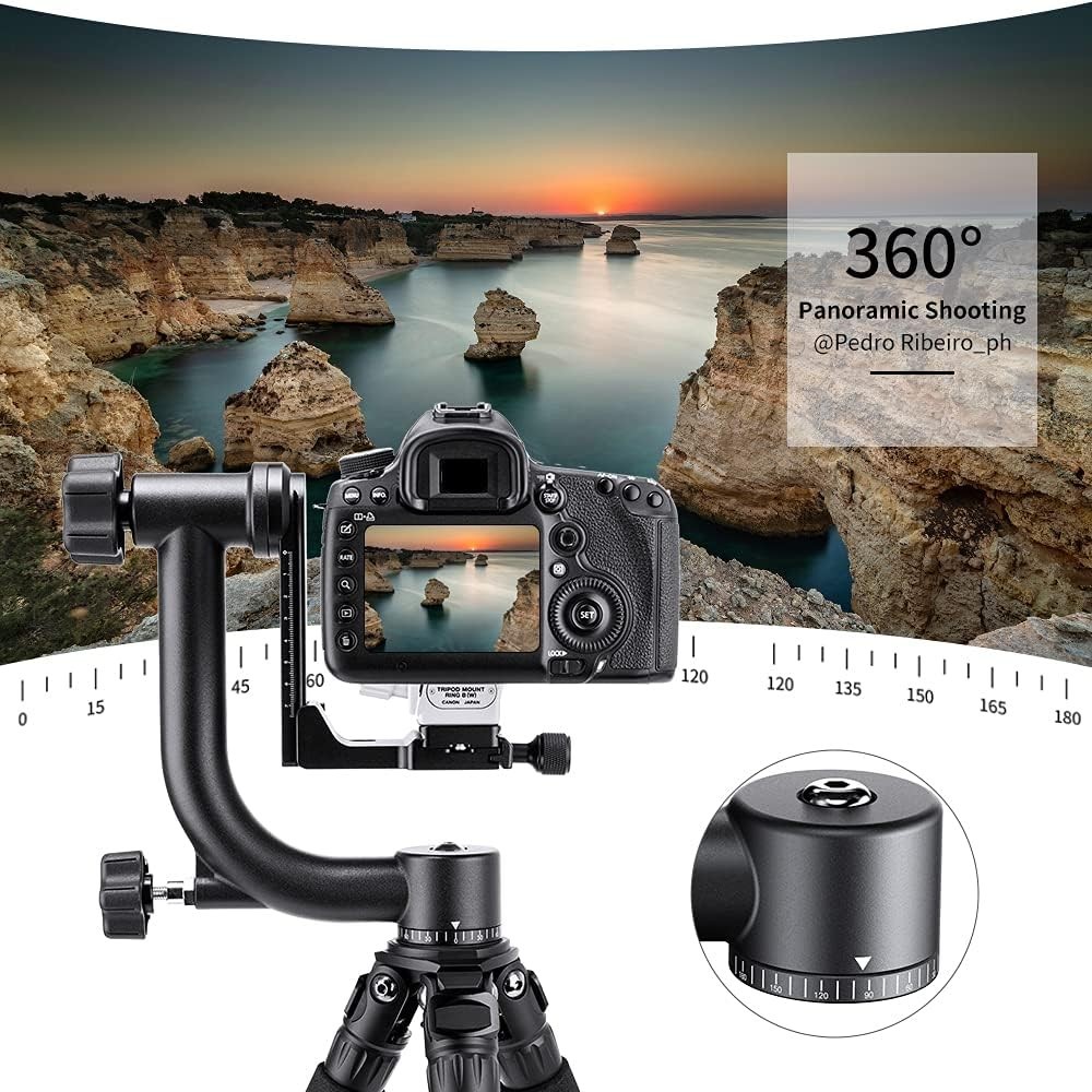 Quick Release Plate Panoramic Tripod Head – Bubble Level