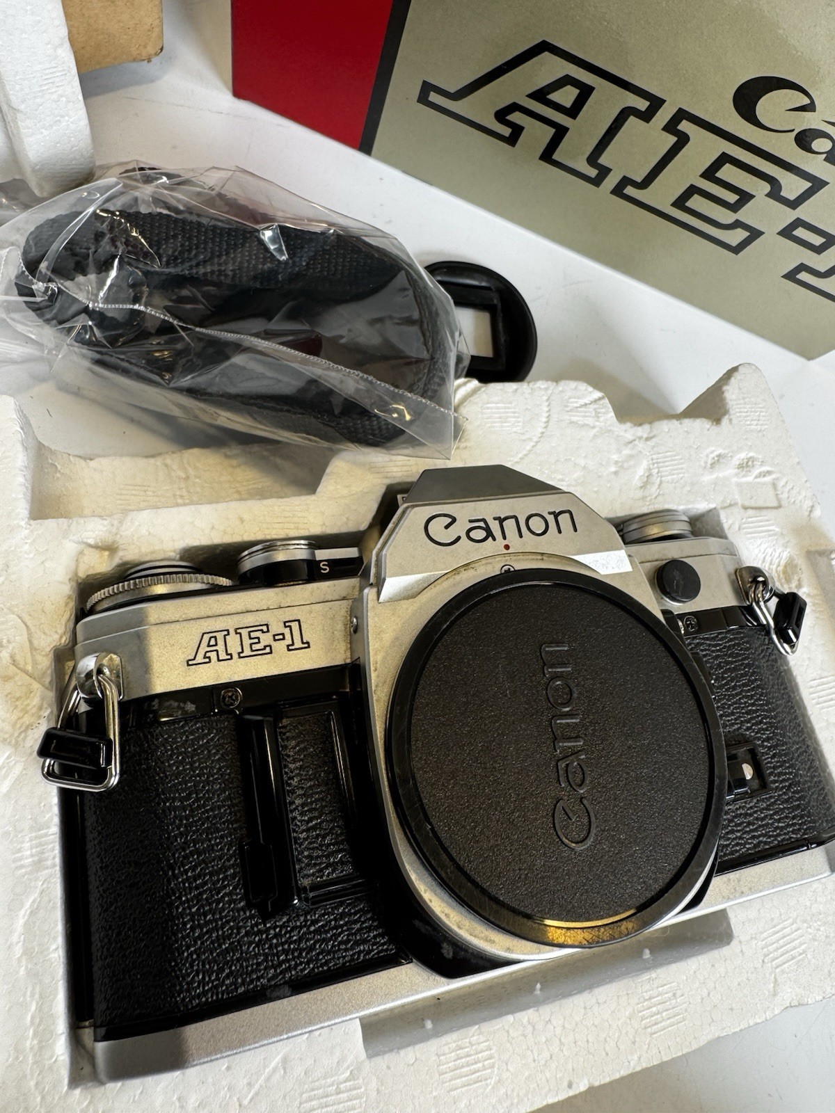 RARE Canon AE-1 SLR Film Camera Bundle [US Seller] In Box! 50mm, 28mm, Arkon