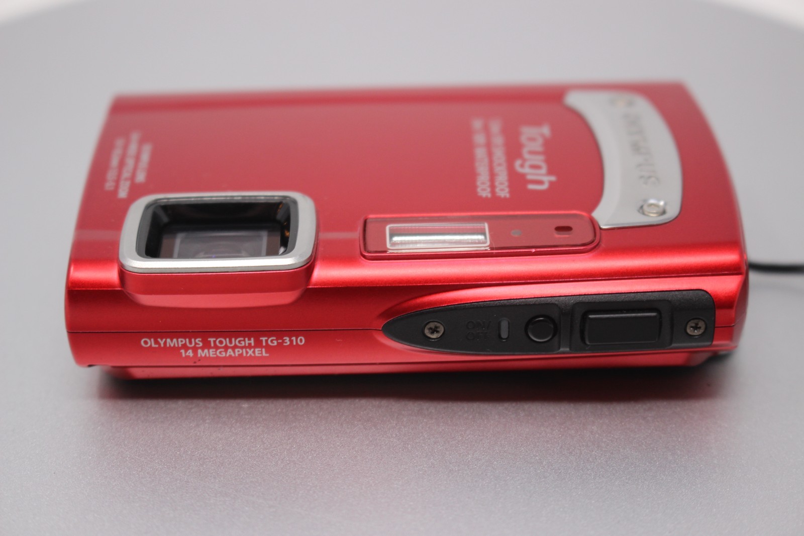Olympus Tough TG-310 14.0MP 3.6x Wide Zoom Red Digital Camera Tested + Battery