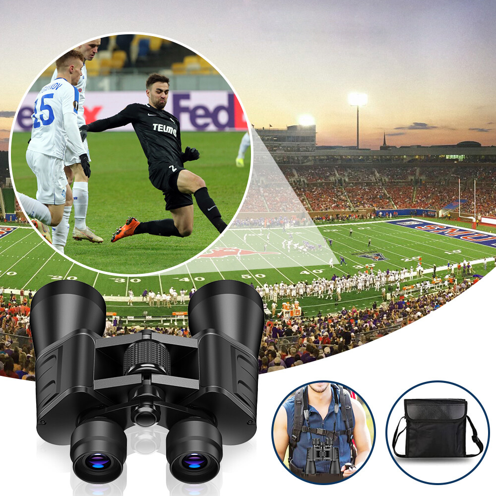 180×100 HD Military Zoom Powerful Binoculars Day/Low Night Optics Hunting & Case