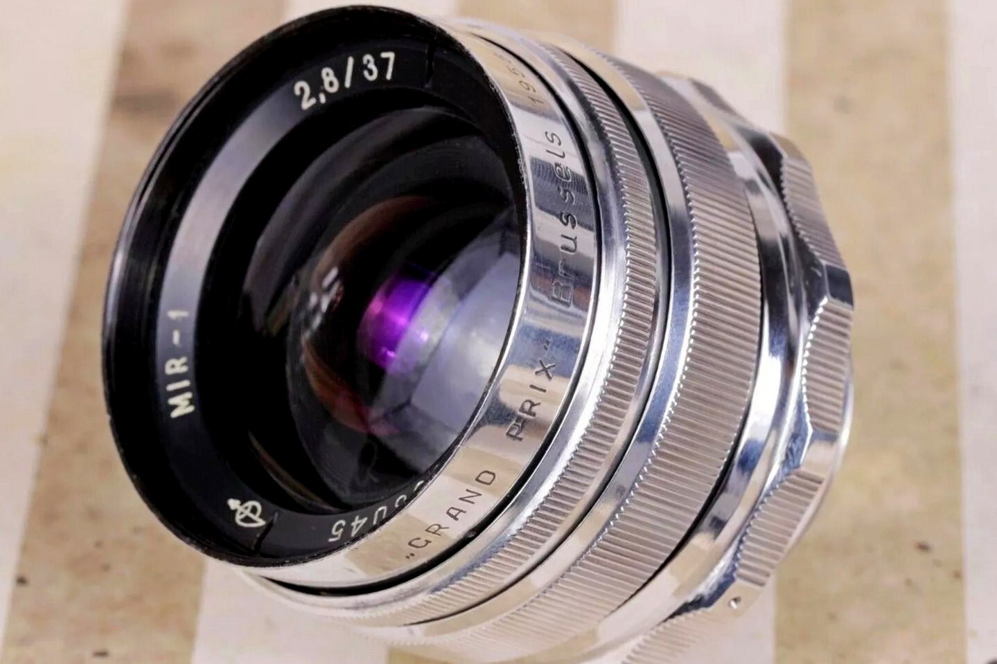 Soviet Lens MIR-1 37mm f2.8 M39 Vintage Wide-Angle lens Grand Prix Brussels