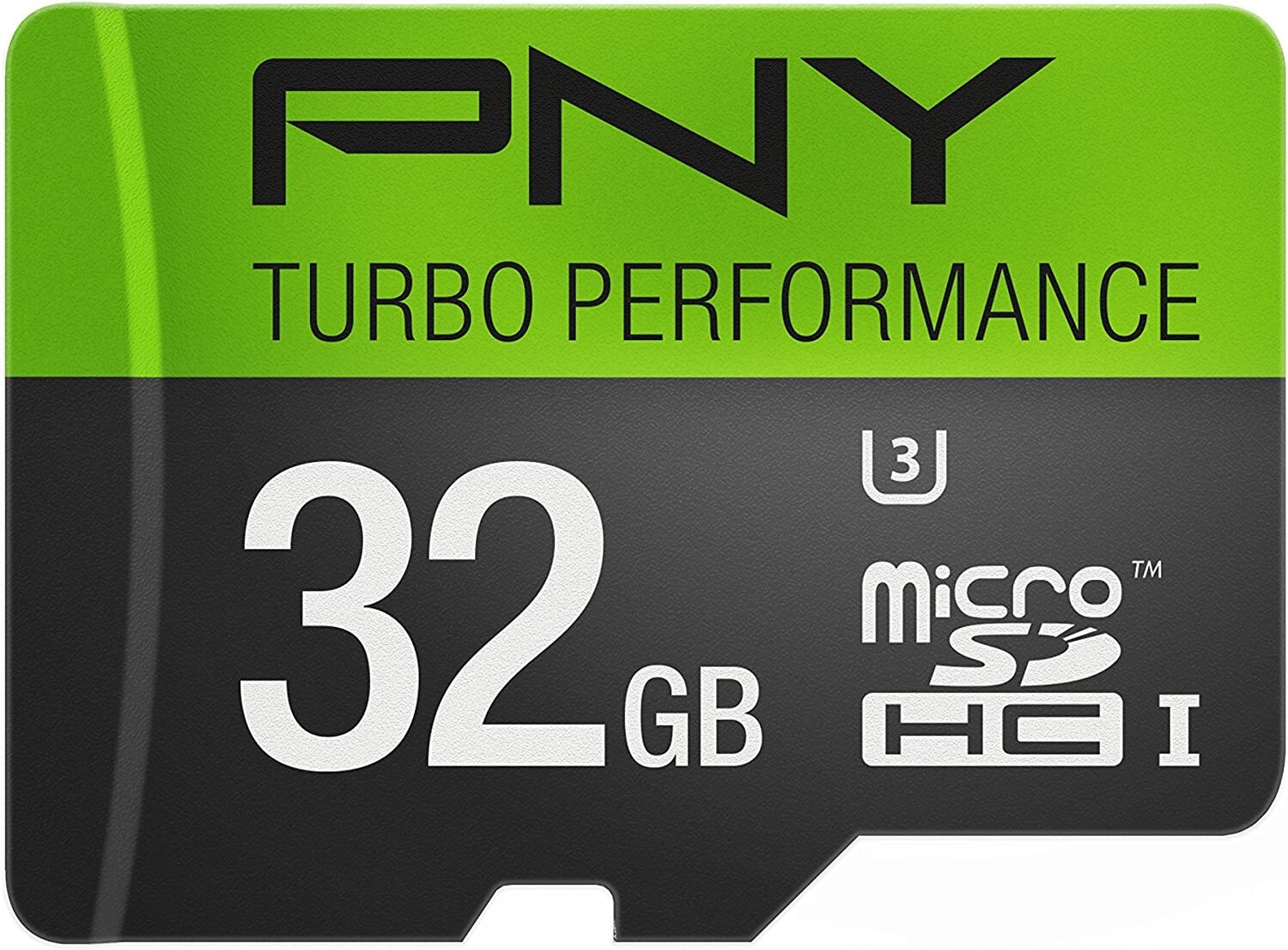 PNY Turbo Performance 32GB U3 High Speed microSDHC Class 10 Flash Memory Card