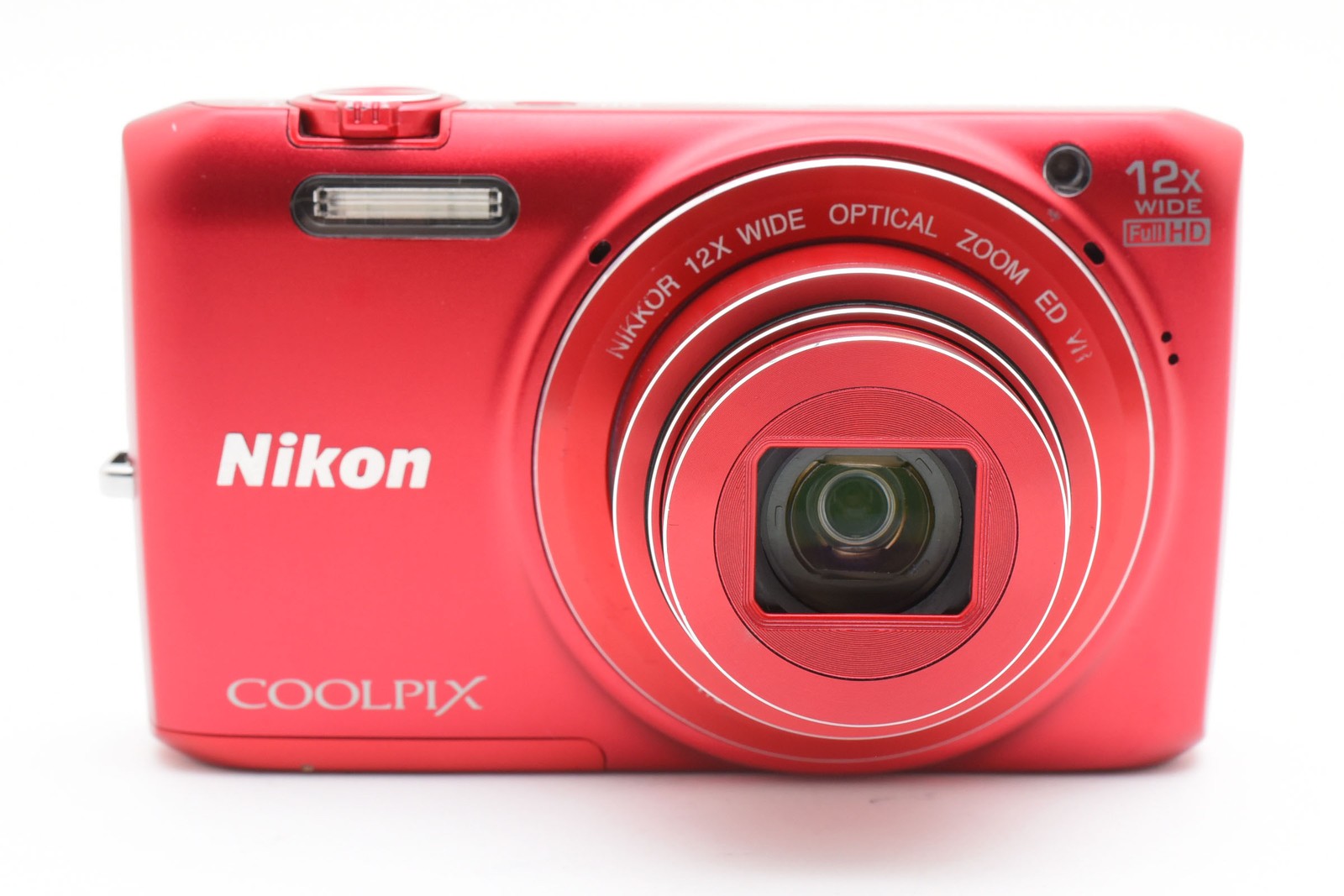 [Near MINT] Nikon COOLPIX S6800 Red 16.0MP 12x Compact Digital Camera From JAPAN