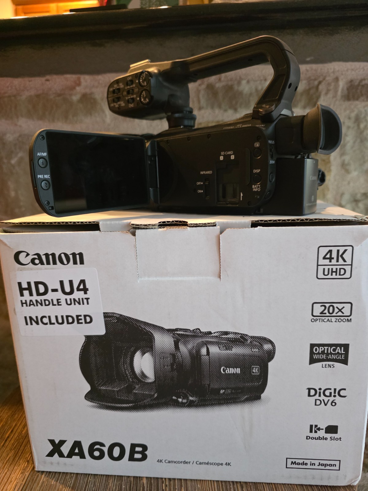 Canon XA60 Professional UHD 4K Camcorder (Pal)