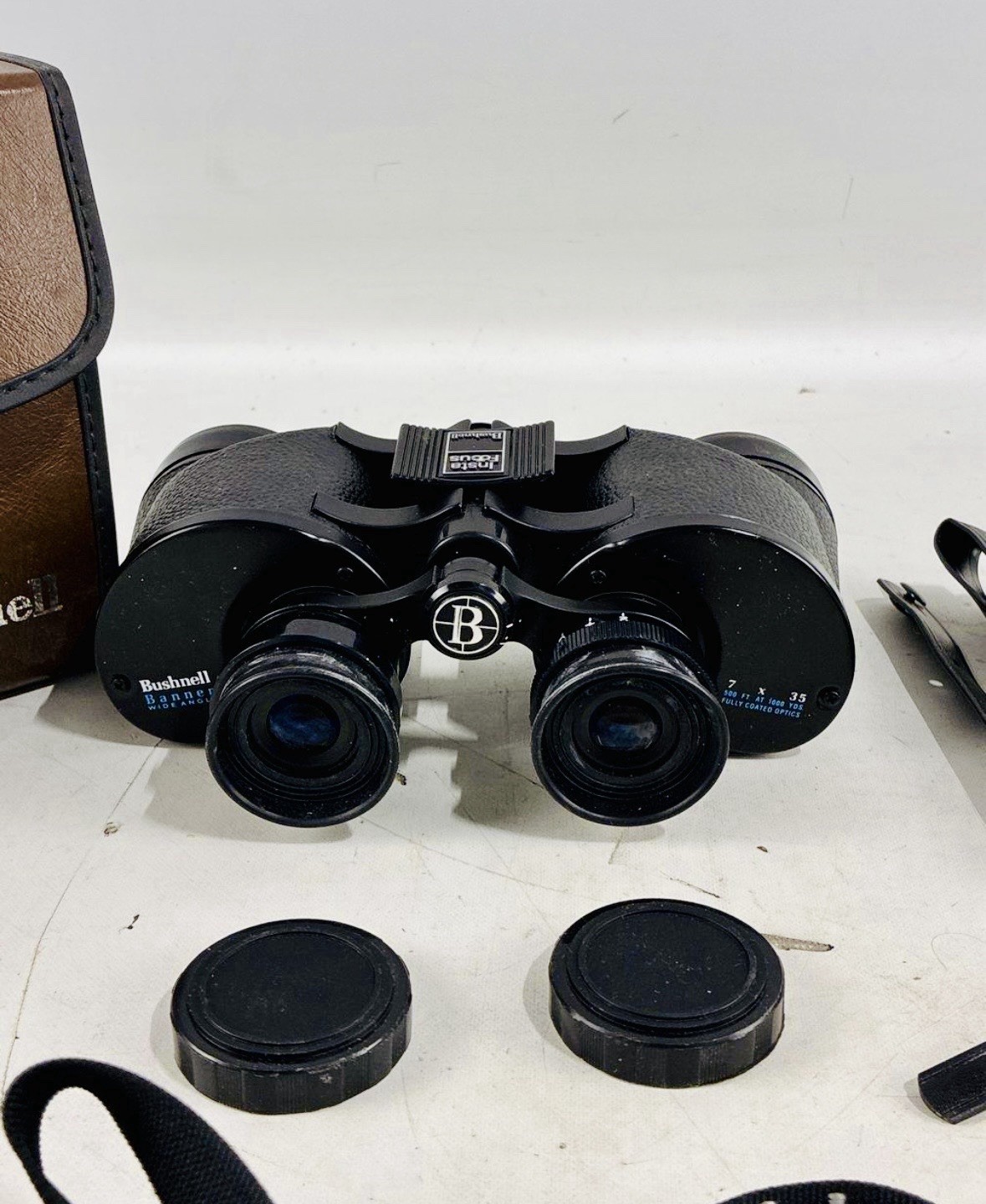 Vintage Bushnell Binoculars Sportview INSTA-FOCUS 7×35 With Case and Strap