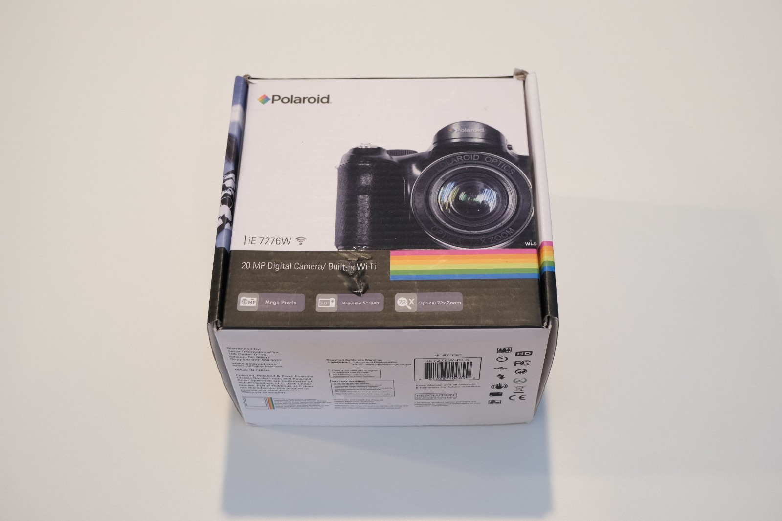 Polaroid 20.1MP 72x Zoom Wi-Fi Digital Point and Shoot Camera IE7276W BRAND NEW