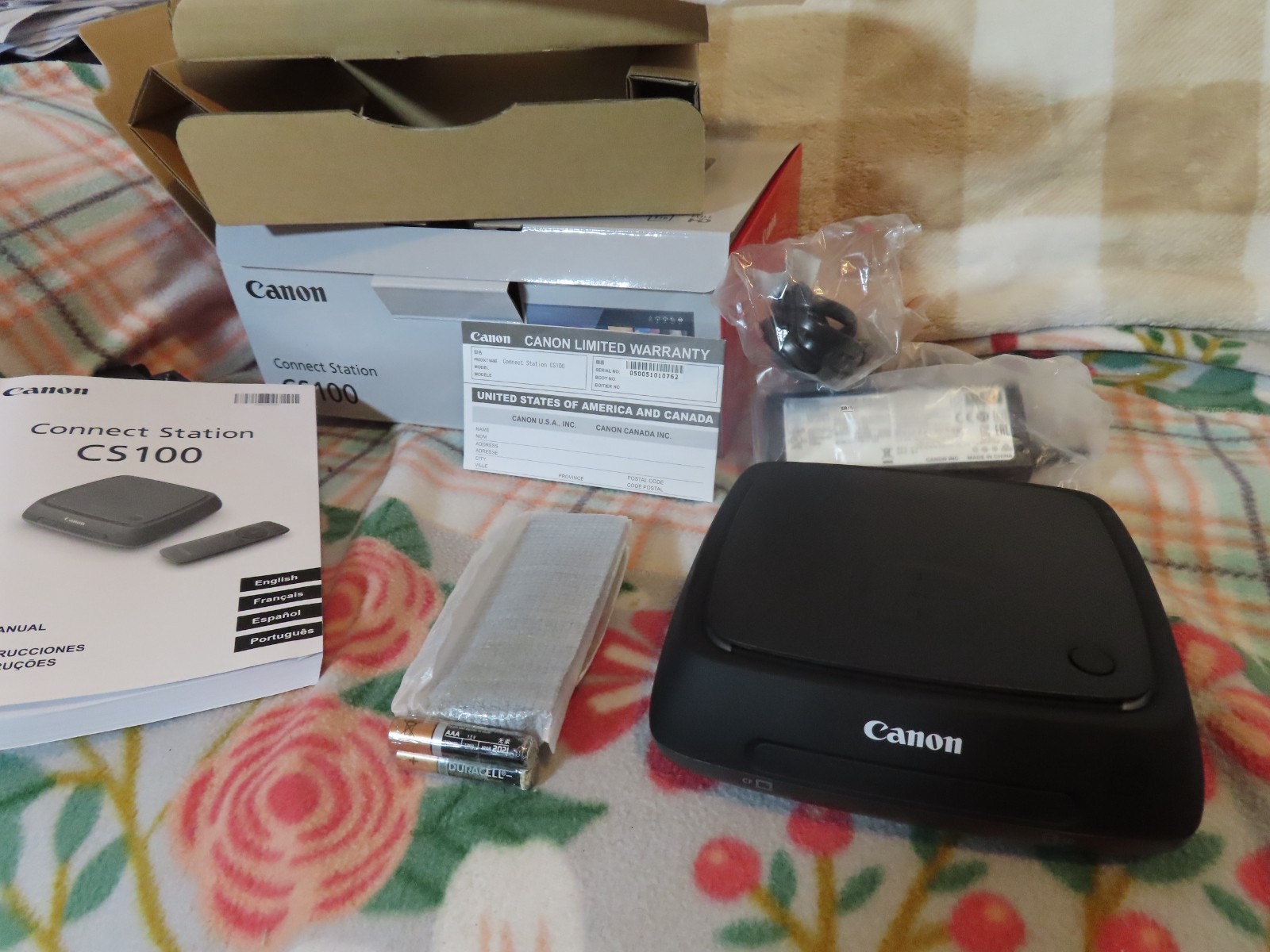 CANON Connect Station CS100 Photo Video Hub 1TB Storage Open Box