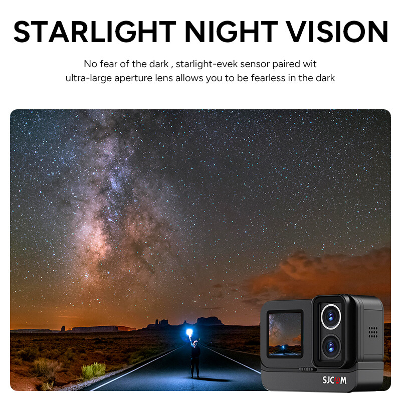 SJCAM SJ20 Dual Lens 4K Action Camera Night Vision 20MP Sport Camera Waterproof