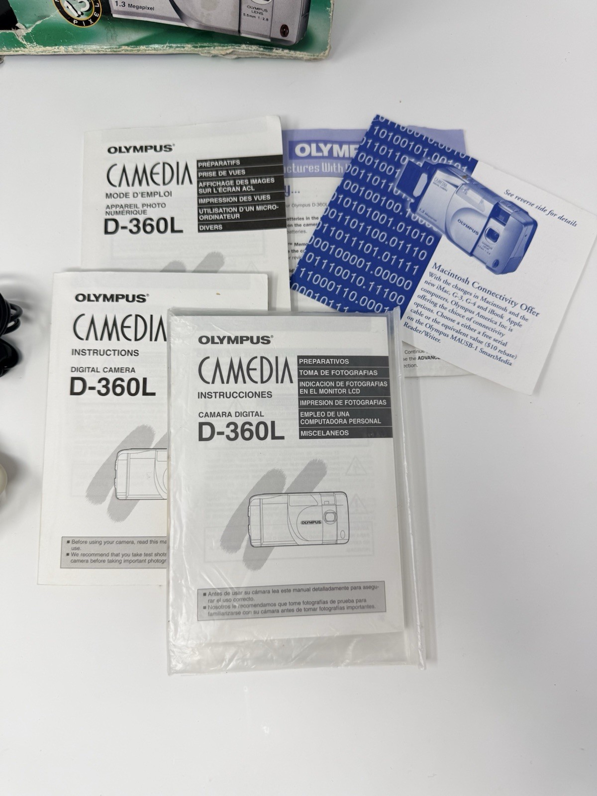 Olympus Camedia D 360 Digital Camera 1.3MP 8MB Card Tested Complete