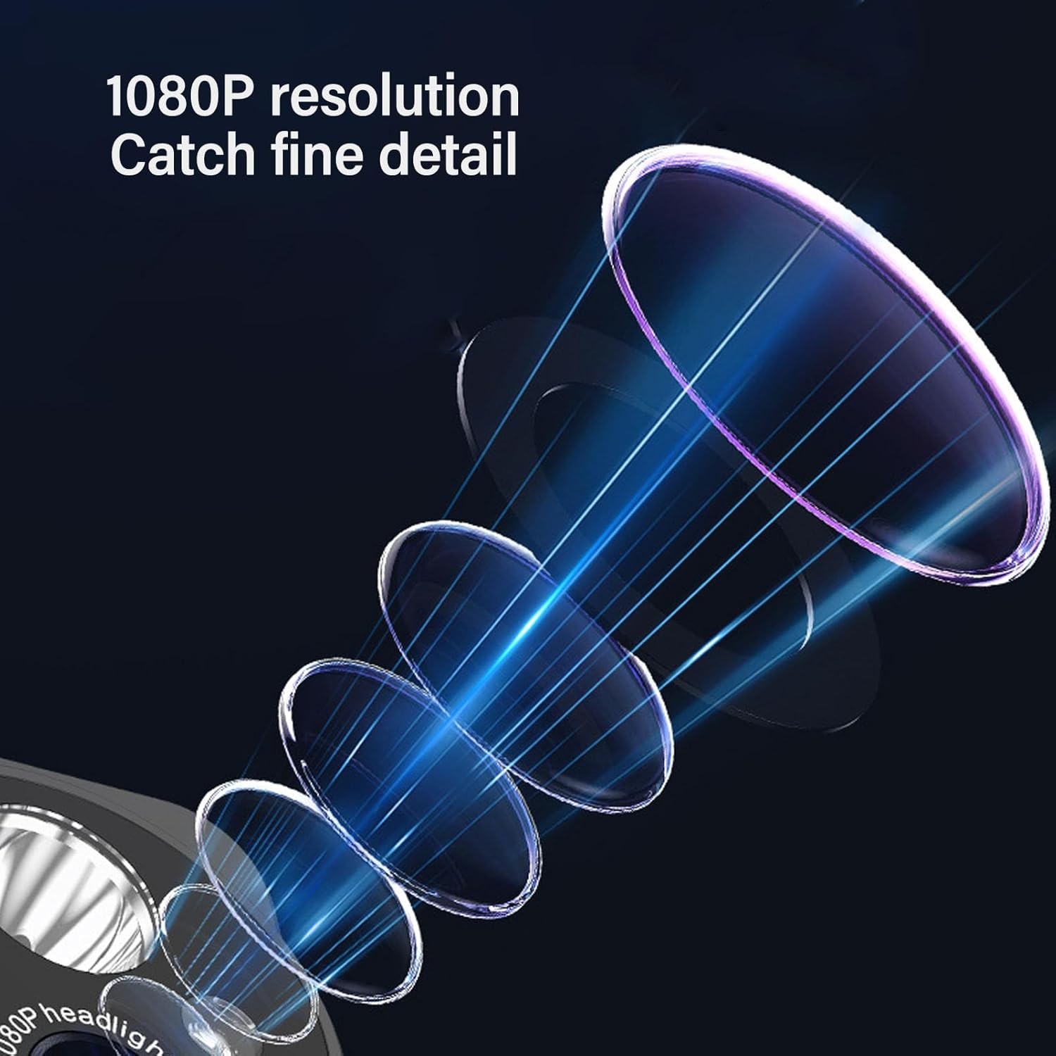 Mini 1080P Head Mounted Camera 45° Adjustable Recording Handheld Headset Camera