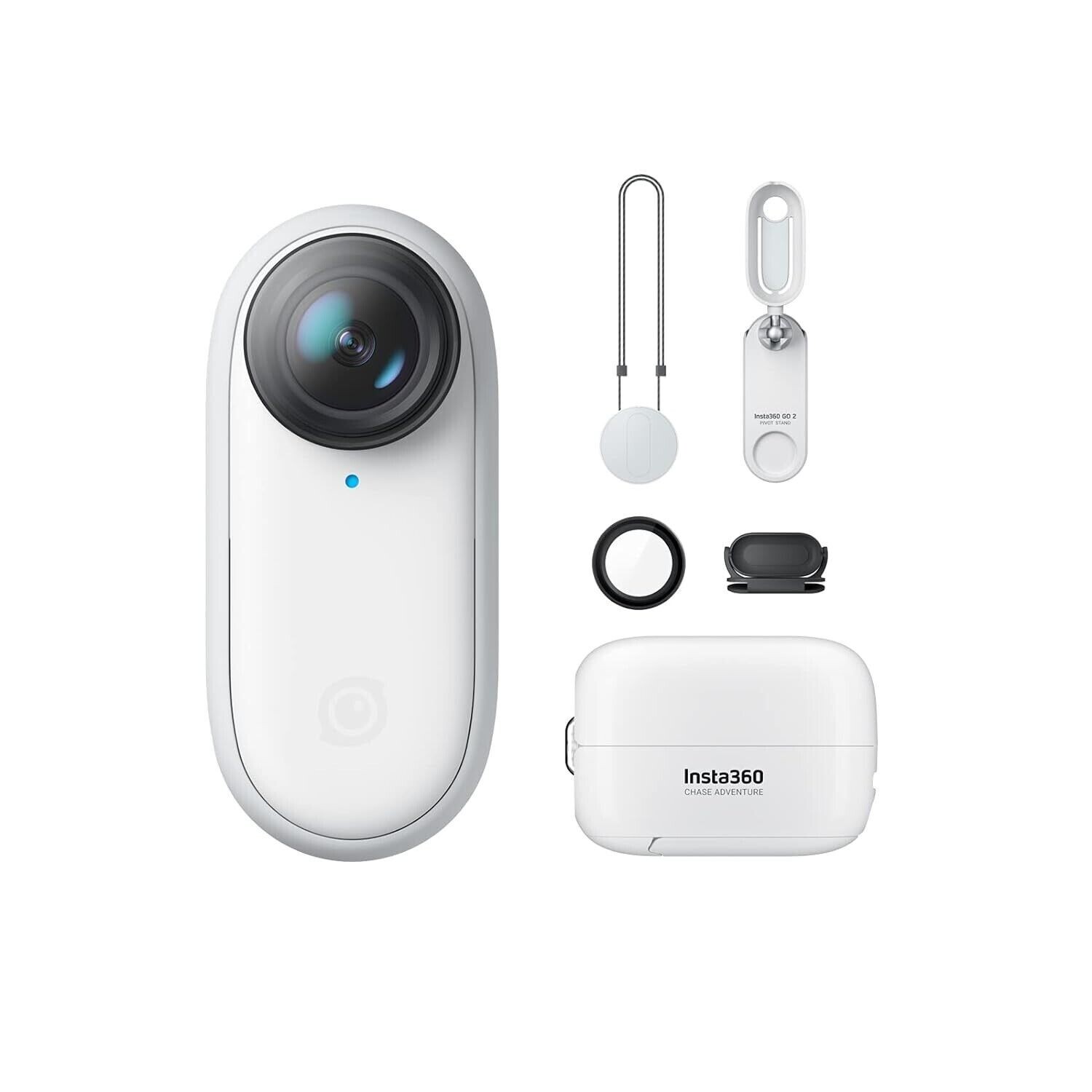 Insta360 GO 2 Small Action Camera w/ Charge Case & Camera Accessories-95%new