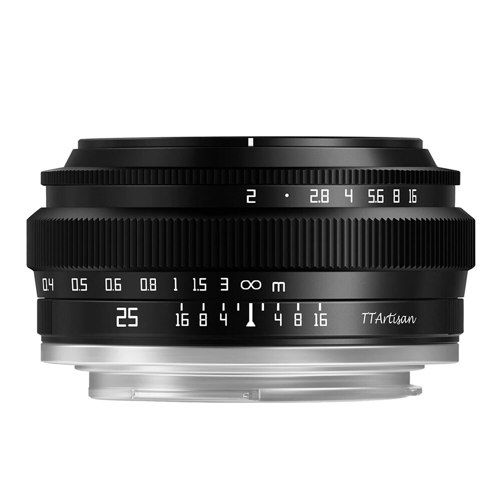 TTArtisan 25mm F2.0 MF Manual Focus Prime Lens for Fujifilm Fuji X-mount Camera
