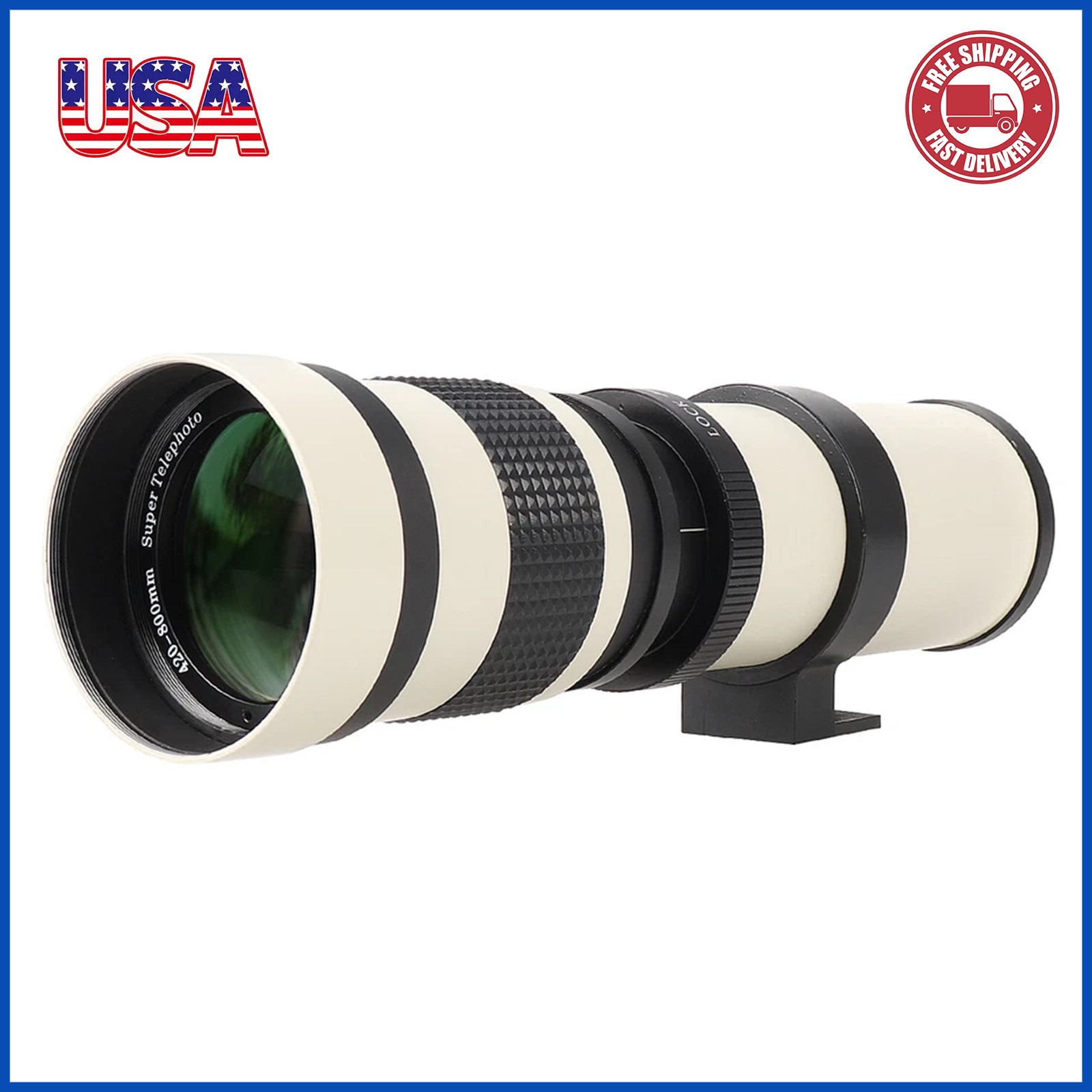 420-800mm f/8.3 Super Telephoto Zoom Lens for Canon EOS DSLR Camera 5D3 800D 70D